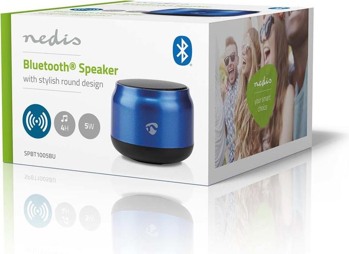 Produktbild Nedis Bluetooth Speaker, 5W - Blue (4 h, Stromversorgung über USB)