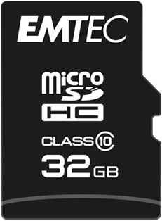 Productafbeelding Emtec ECMSDM32GHC10CG (32 GB, microSD, U1, UHS-I)