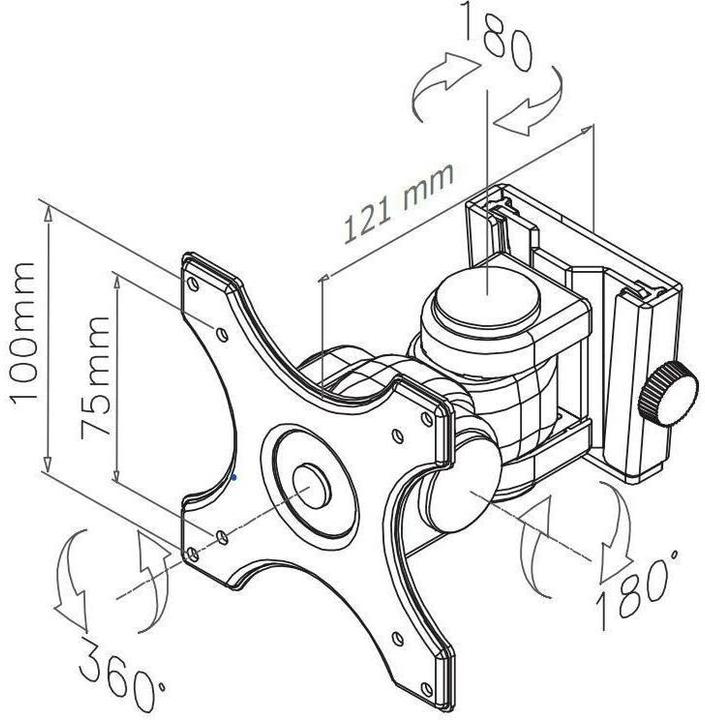 Immagine prodotto Neomounts FPMA-W250Nero (Muro, 30", 10 kg)