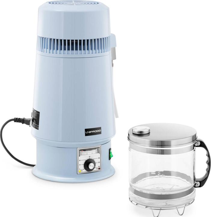 Actual product image Uniprodo Destilliergerät Wasser Wasserdestilliergerät 4L Temperatur einstellbar Glaskanne (4 l)