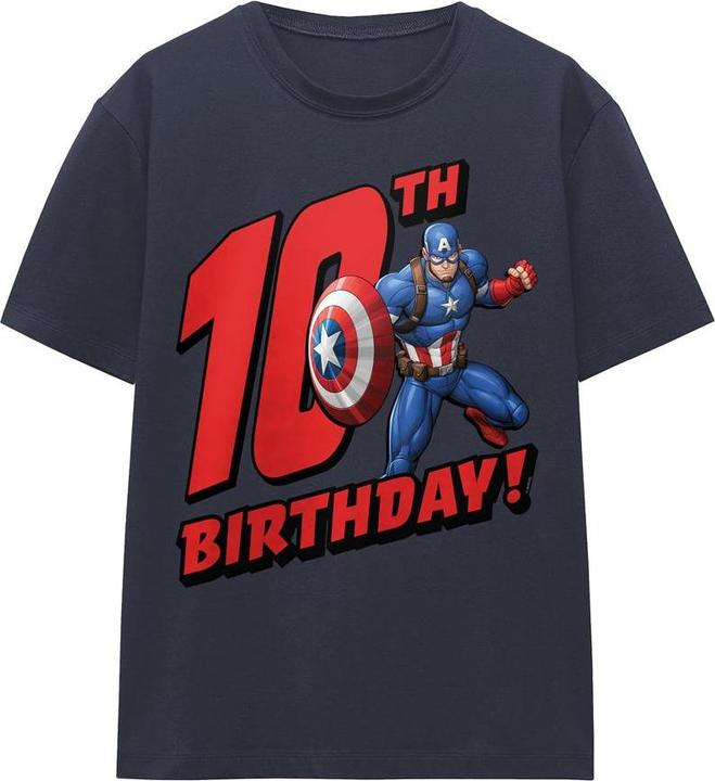 Produktbild Captain America TShirt 10. Geburtstag (L)
