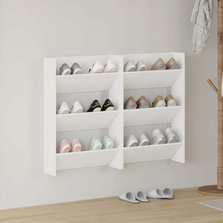 Produktbild vidaXL Wand-Schuhschrank (18 x 18 x 90 cm)