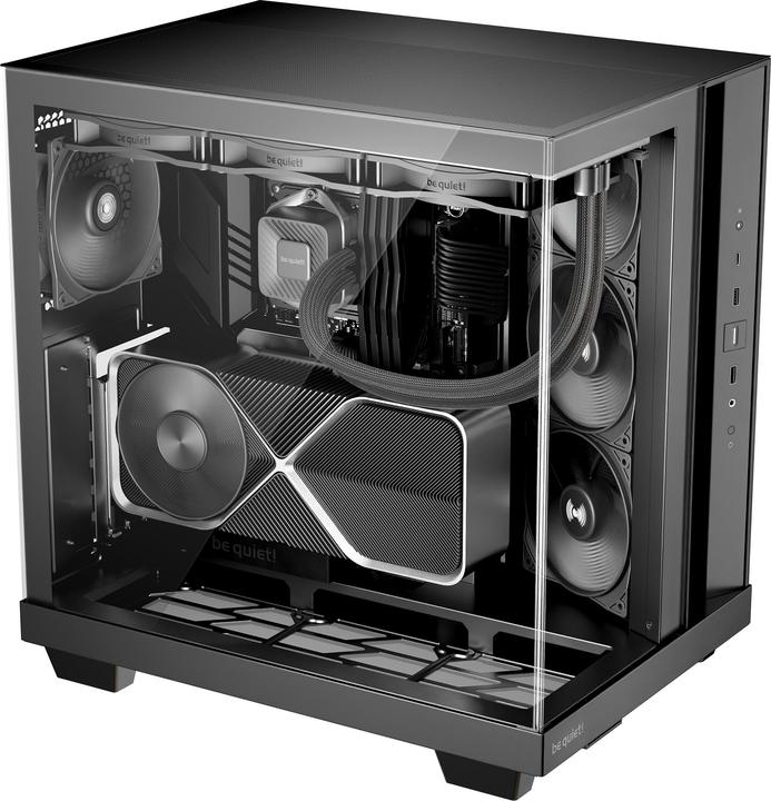 Actual product image be quiet! Light Base 500 Schwarz Midi Tower Gaming Gehäuse mit Seitenfenster (mATX, Mini-ITX, ATX)