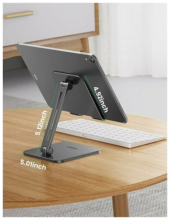 Actual product image Ugreen LP134 Foldable Metal Tablet Stand (grey)
