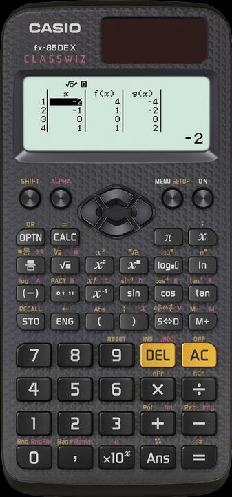 Casio FX85DE X (Solar cells)