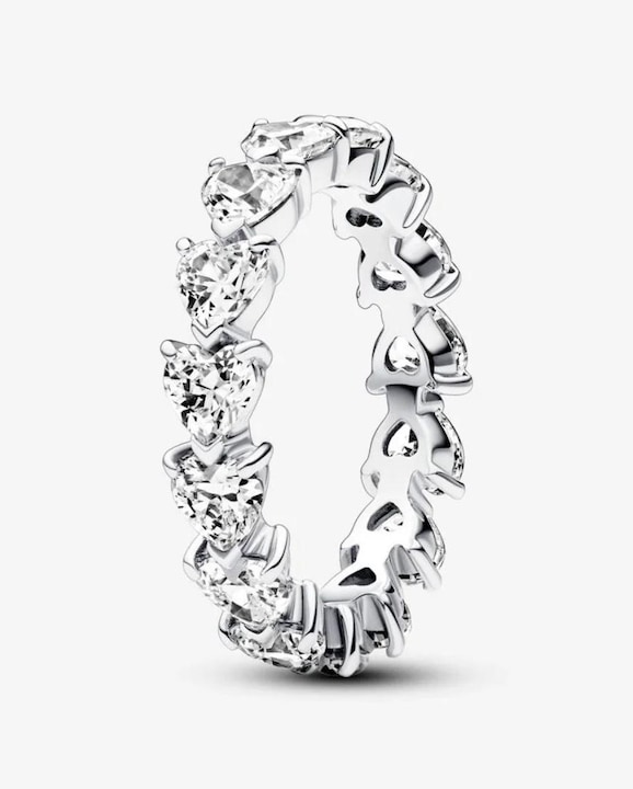 Immagine prodotto Pandora Anello eternità con fila di cuori (56, 925 Argento)