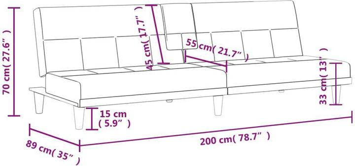 Produktbild vidaXL Schlafsofa