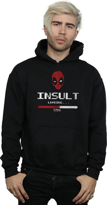 Immagine prodotto Deadpool Insult Loading Felpa con Cappuccio Uomo (L)
