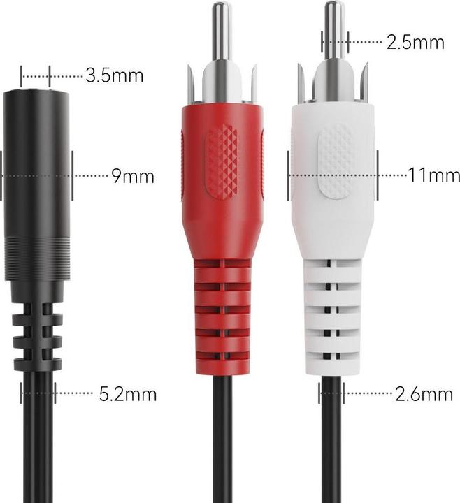 Produktbild HDgear Audio-Adapter Klinke 3.5 mm, female - Cinch