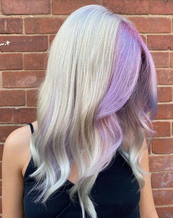 Actual product image Crazy Color Renbow Semi Permanent Hair Colour Cream Lavender No.54 100ml Rose 100ml (54)