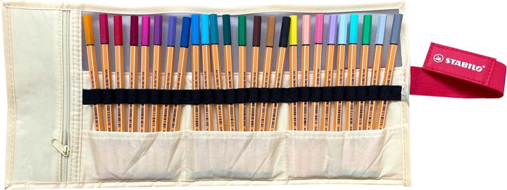 STABILO Tintenfeinschreiber point 88 Rollerset Pastell (Sortiert, 25x)