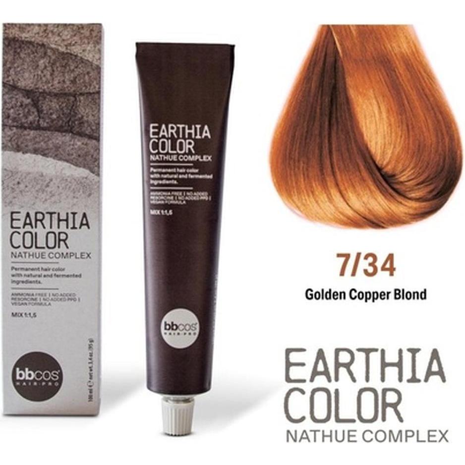 BB Cos Bbcos Earthia Color Nathue Complex 734 Golden Copper Blond 100ml ...