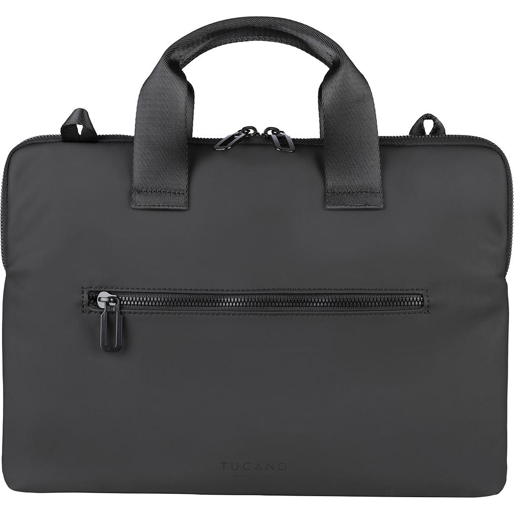 Tucano Nero Gommo Slim Bag Per Notebook 13 - 15 Notebook Fino A 15 Anni (15", Apple), Borsa Per Notebook,