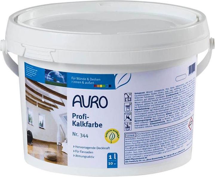 Image du produit AURO Peinture à la chaux professionnelle 344 (Blanc, 1 l)