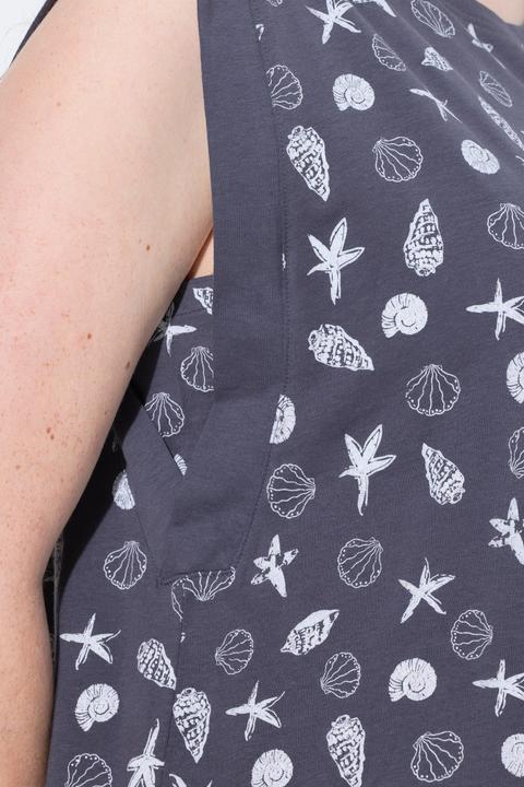 Immagine prodotto Ulla Popken Maglia dal taglio lungo e smanicato con stampa e scollo rotondo (42, 44)