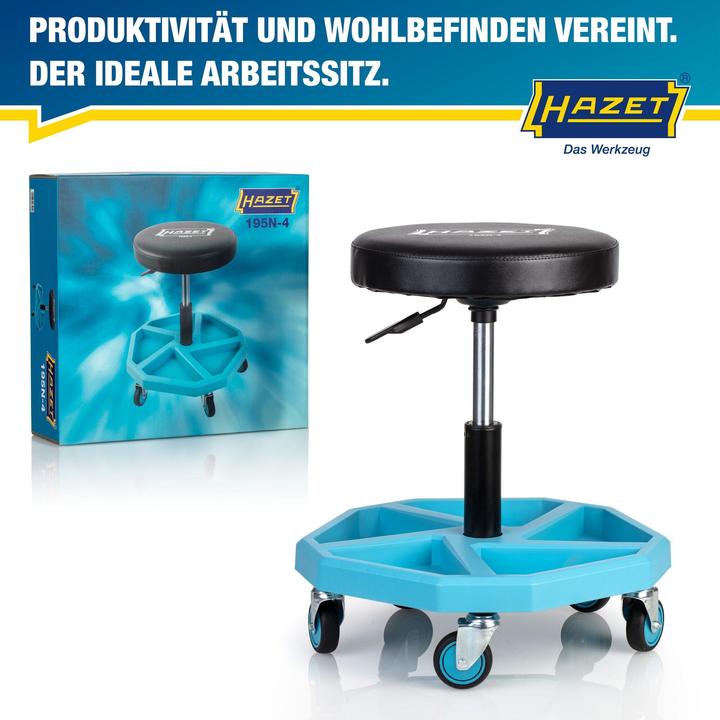 Actual product image HAZET Work seat 195N-4 (43 - 55 cm)