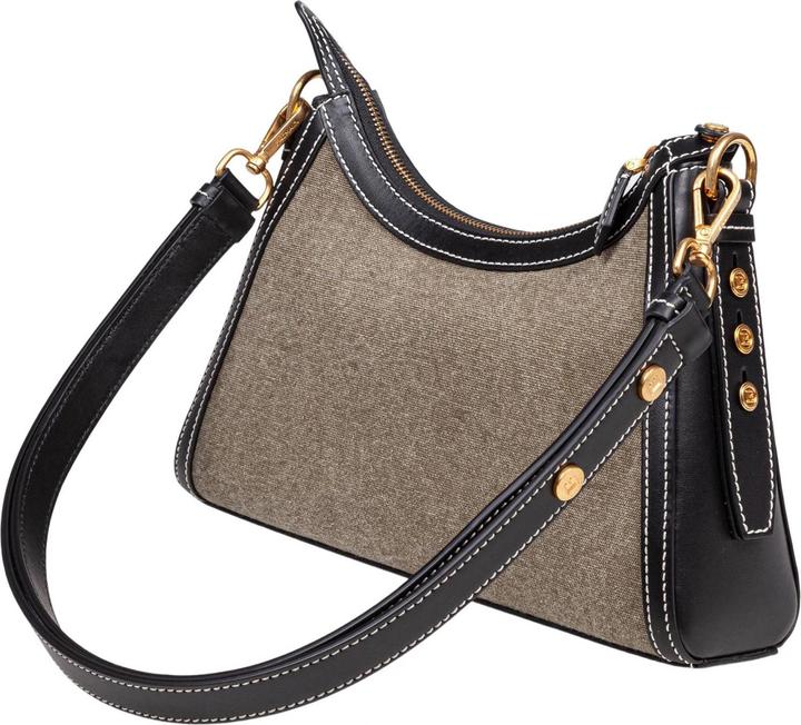 Immagine prodotto Balmain borsa b-buzz hobo in tele e pelle colore kaki e noir