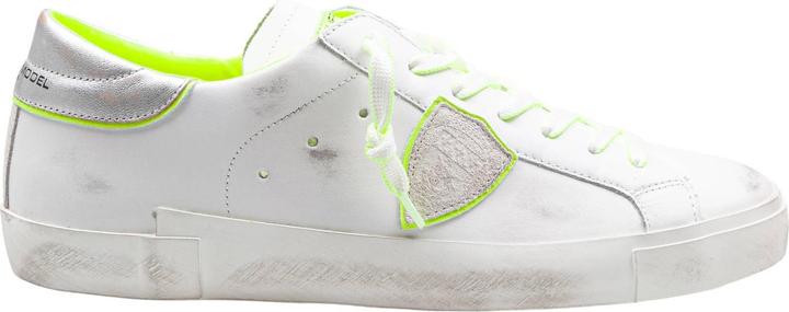 Philippe Model prsx leather sneakers color white/yellow (42)