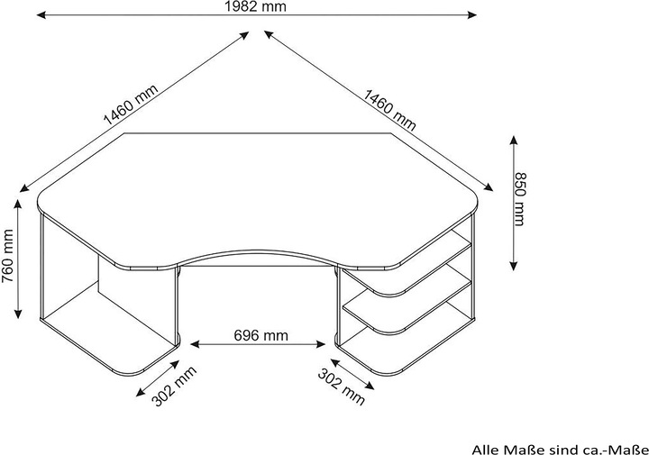 Produktbild Homexperts Tron (198 x 85 x 76 cm)