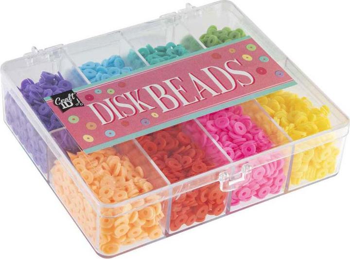 Actual product image Grafix Craft ID - Disc beads 6 mm - 8 colours (CR1401/GE)