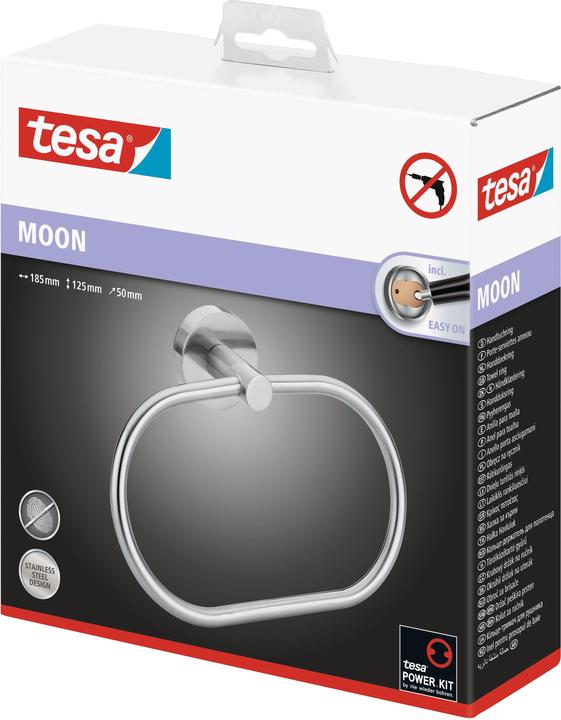 Immagine prodotto tesa Anello per asciugamani MOON con soluzione adesiva senza foratura