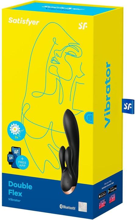 Actual product image Satisfyer Double Flex Rabbit Vibrator