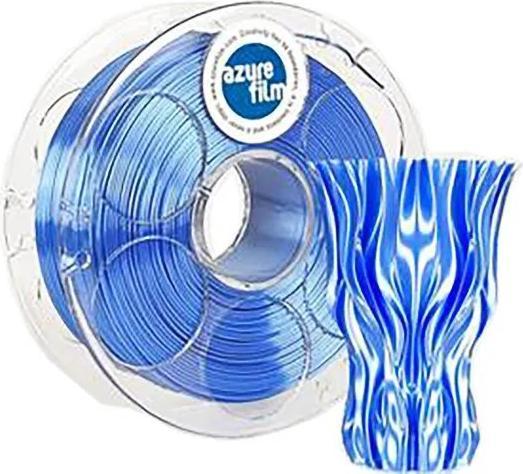 Immagine prodotto AzureFilm Filamento 3D Silk Ocean Blue 1.75mm 1kg (PLA, 1.75 mm, 1000 g, Blu)
