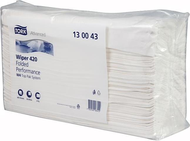 Image du produit Tork Essuie-mains en papier fort multi-usages Blanc W4 130043