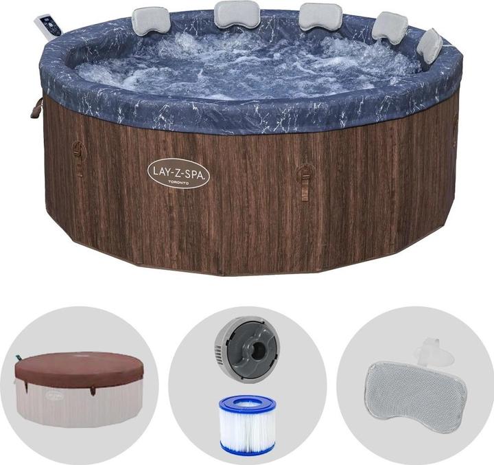 Produktbild Bestway Lay-Z-Spa Toronto Hot Tub, 190 cm x 70 cm (6 Personen)