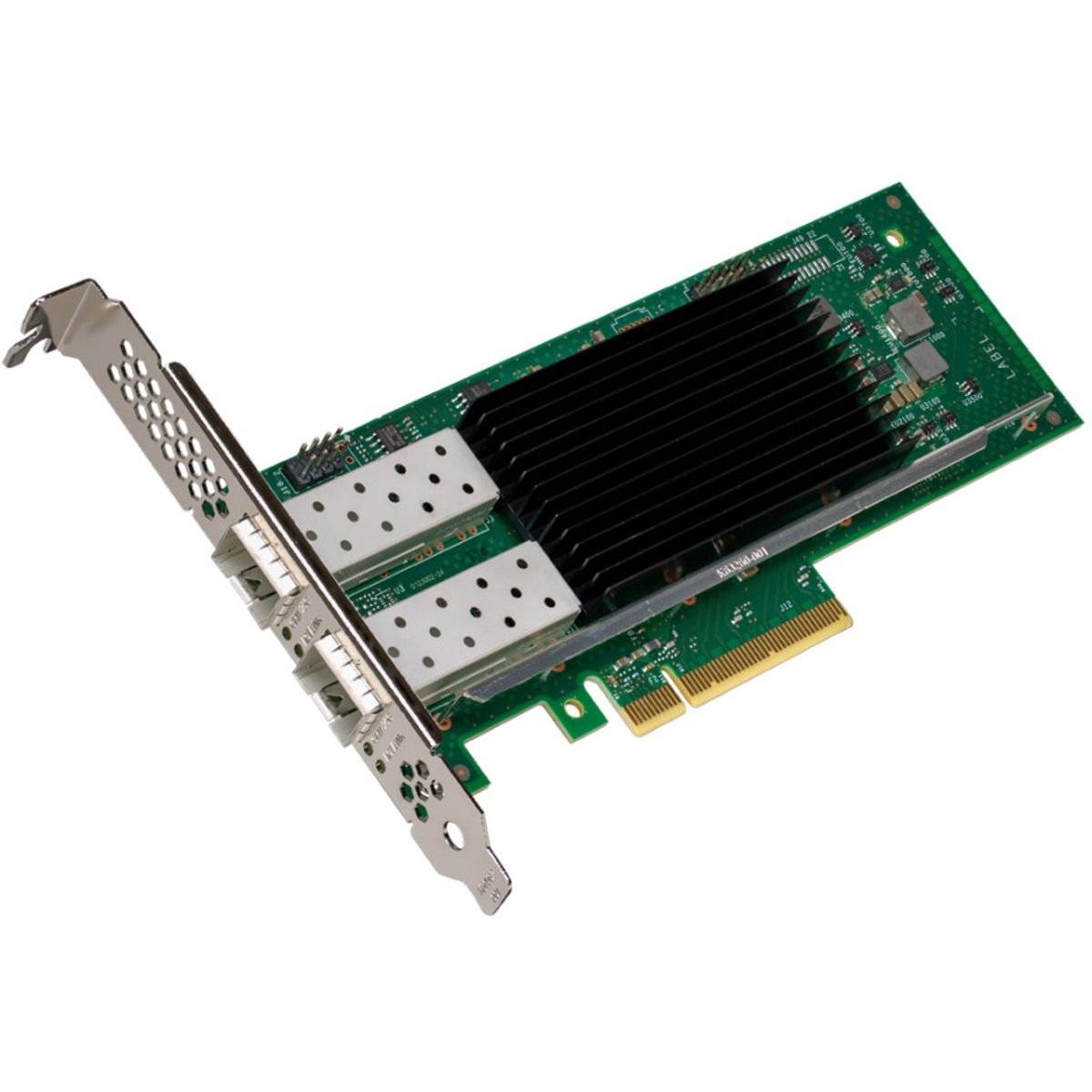 Intel E810-XXVDA2 (PCI Express 3.0 x8, PCI Express 4.0 x 8), Netzwerkkarte, Mehrfarbig