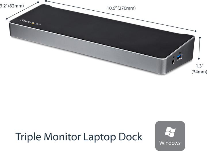 Actual product image StarTech Usb3dockh2dp (USB-B)
