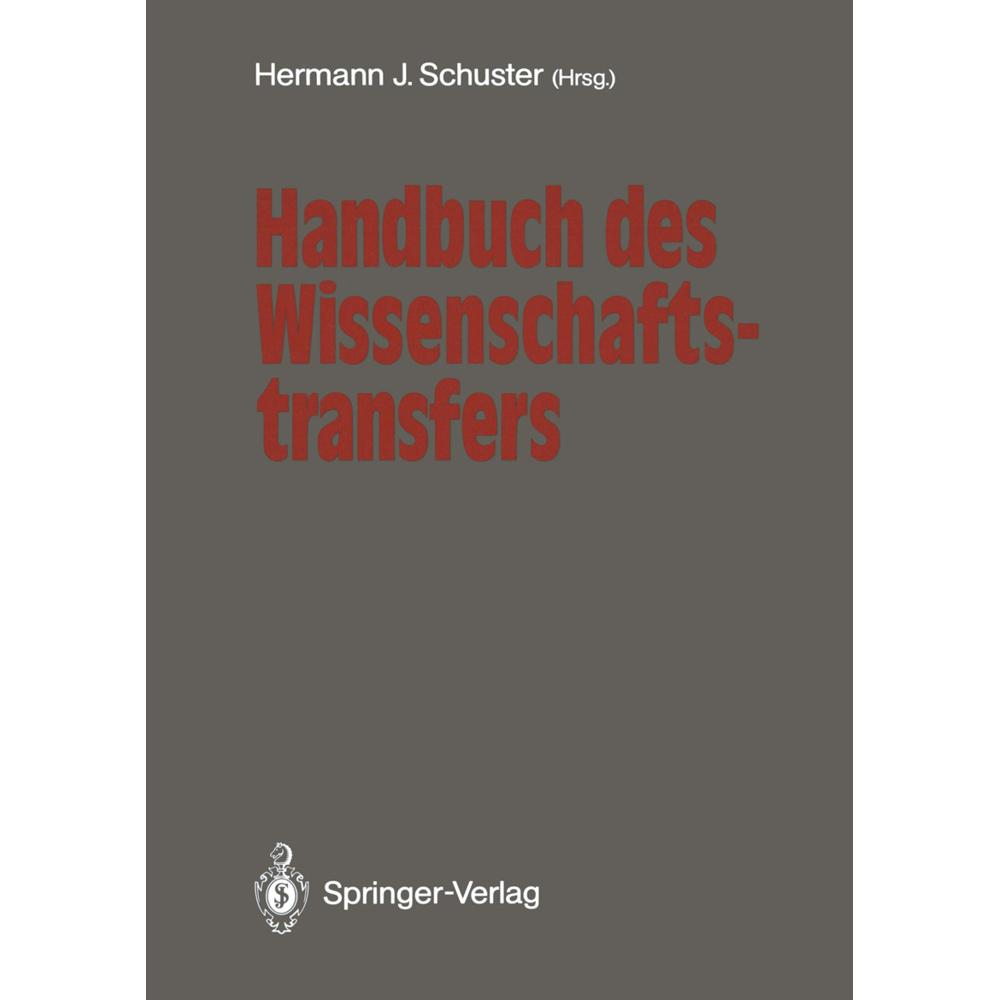 Handbuch des Wissenschaftstransfers, Fachbücher