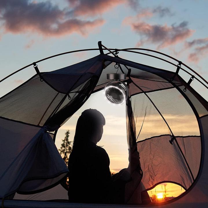 Image du produit Sichler Ventilateur de camping à batterie 3en1