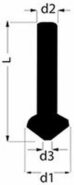 Produktbild Ruko Kegel/Entgratsenker 90° HSS G CBN. MK Schaft.Ø 20.5 mm MT 2 102129 (20.5 Millimeter, 20.5 mm, 5 mm)