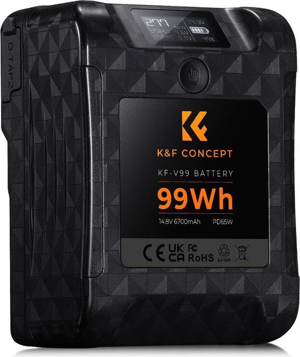 Produktbild K&F Concept Mini V-Lock Battery (Kamera Akku)