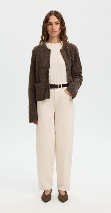 Produktbild Selected Wollmix Strickjacke mit Reissverschluss (M)