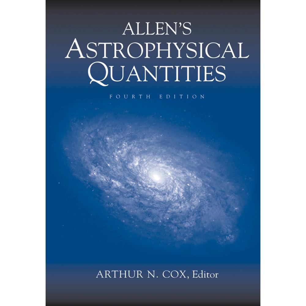 Springer Allen's Astrophysical Quantities (55530430)