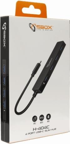 Actual product image Sbox H-404C TYPE-C USB-3.0 4 (USB-C, 4 ports)