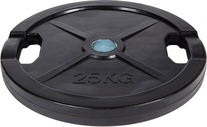 Actual product image Fitcom Rubberised Olympia weight plate (1 x 25 kg)
