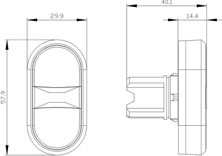 Produktbild Siemens Twin Pushbutton 22mm Round Plastic