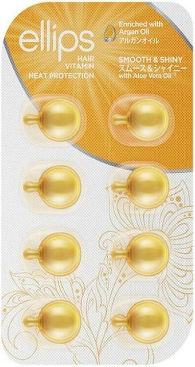 Actual product image Ellips Hair Vitamin Moroccan Oil Smooth and Shiny 6 Blister Packs of 6 Capsules