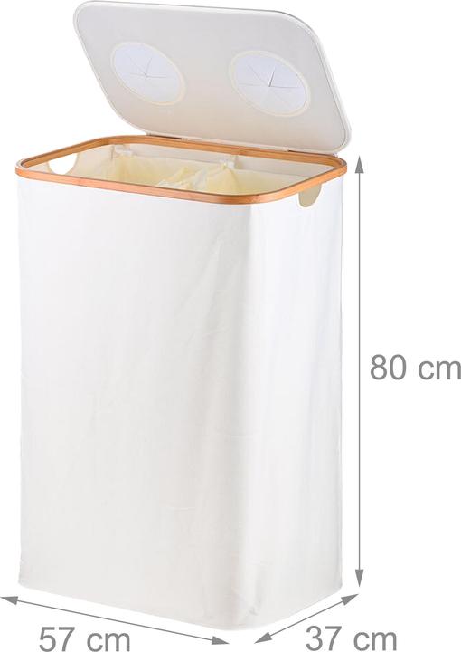 Actual product image Relaxdays Pfandflaschen-Sammelbehälter 2 Fächer (1 x)