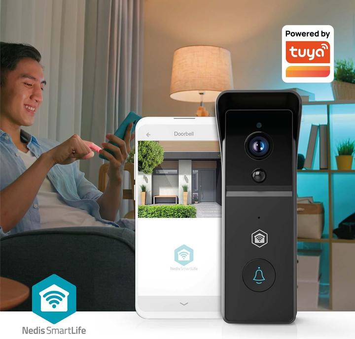 Actual product image Nedis SmartLife Video-Türsprechanlage | Batteriebetrieben | 3MP Full HD 1296p | Cloud Storage (optio (Wireless)