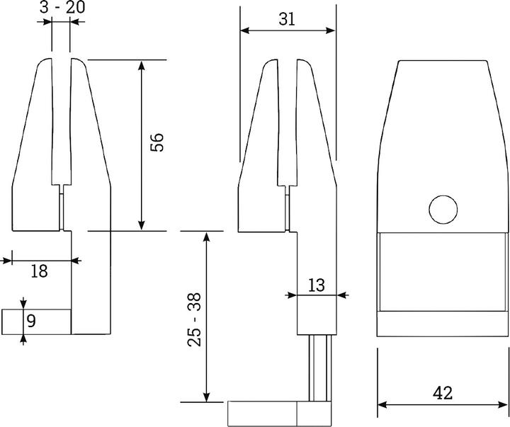 Actual product image OK-Line Soundproof panel table clamp L
