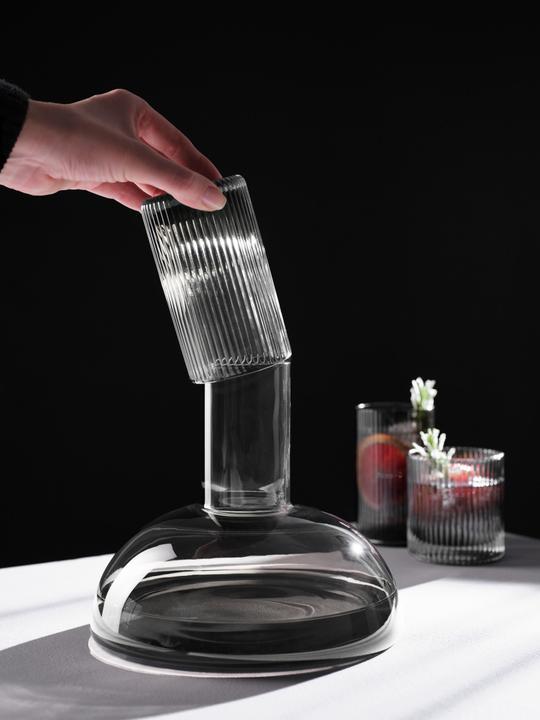 Produktbild ASA Selection Juna Karaffe mit Trinkglas grey 1,3l (1.30 l)