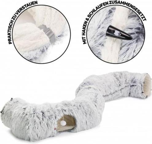 Actual product image CanadianCat eckiger Katzentunnel Cubi Dunkelgrau (Cat tunnel)