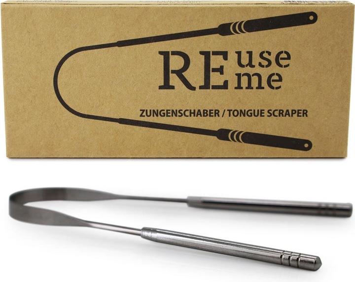 ReUseMe Zungenschaber aus Edelstahl (Racleur de langue, 3 x)