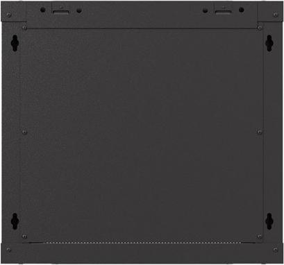 Produktbild Lanberg Wandmontierter Rack-Schrank 19 9HE 540x350 schwarz verglaste Türen (FLAT PACK) (19 Zoll Rack)
