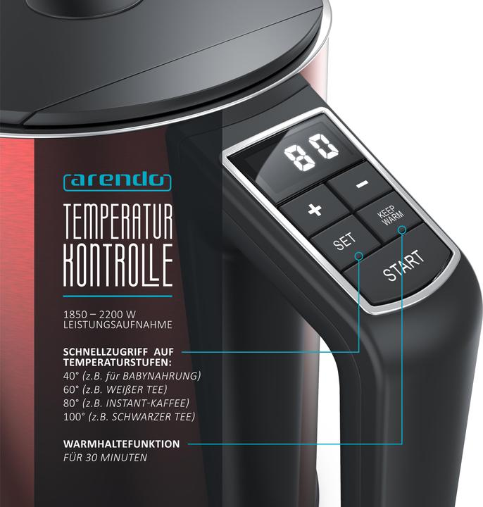 Image du produit Arendo Bouilloire électrique (1.50 l)