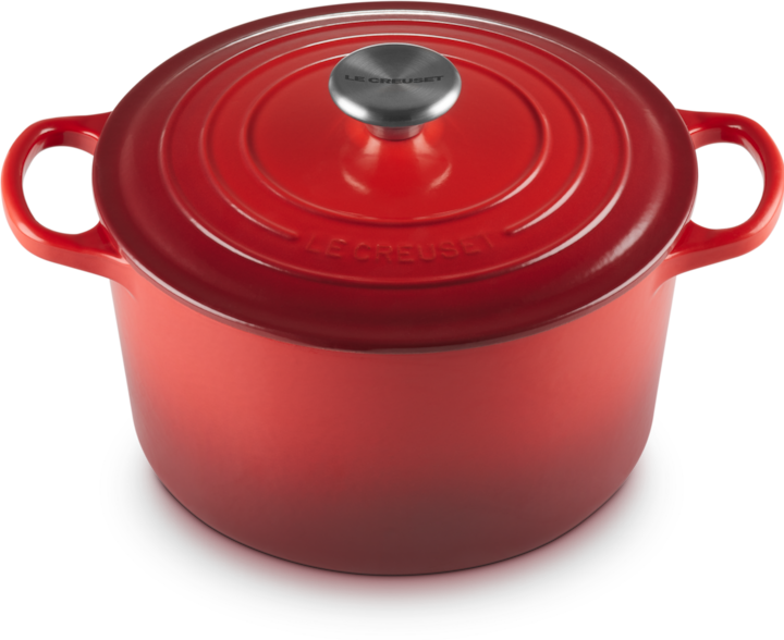Produktbild Le Creuset Gusseisen Topf (24 cm, Bräter + Schmortopf, Gusseisen, Emaille)